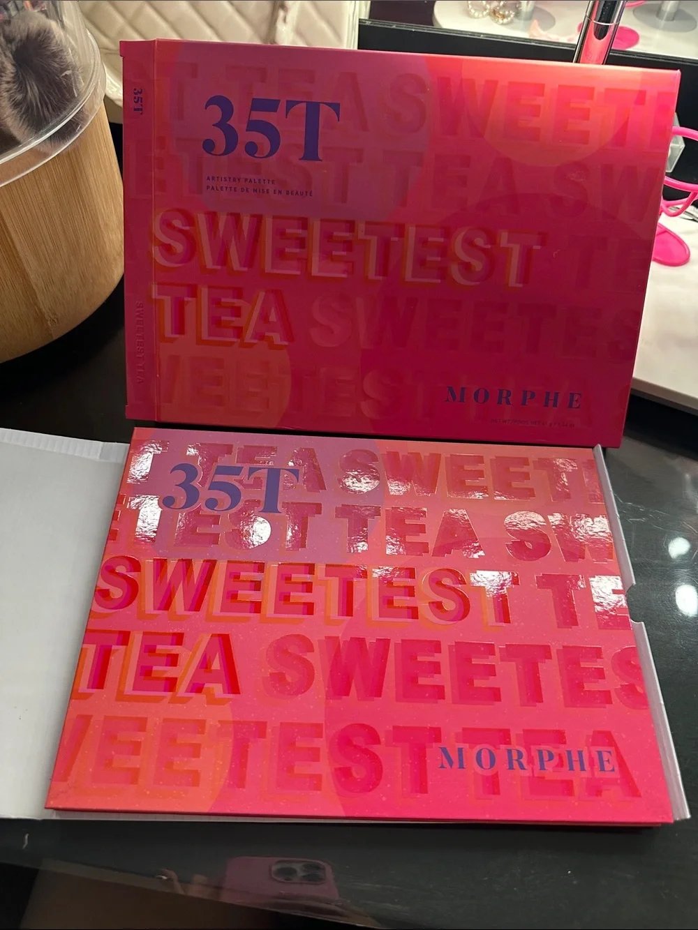 Morphe Sweetest Tea 35T Eyeshadow Palette - Hot Pink & Coral